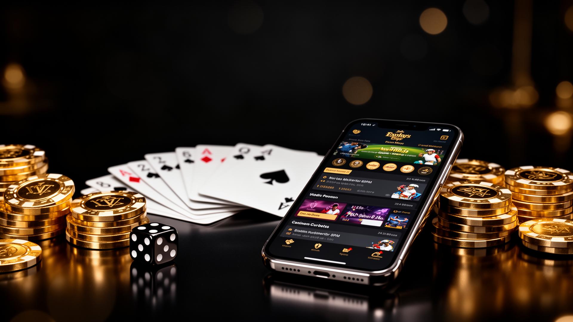Prestige Gaming app with cards and chips
